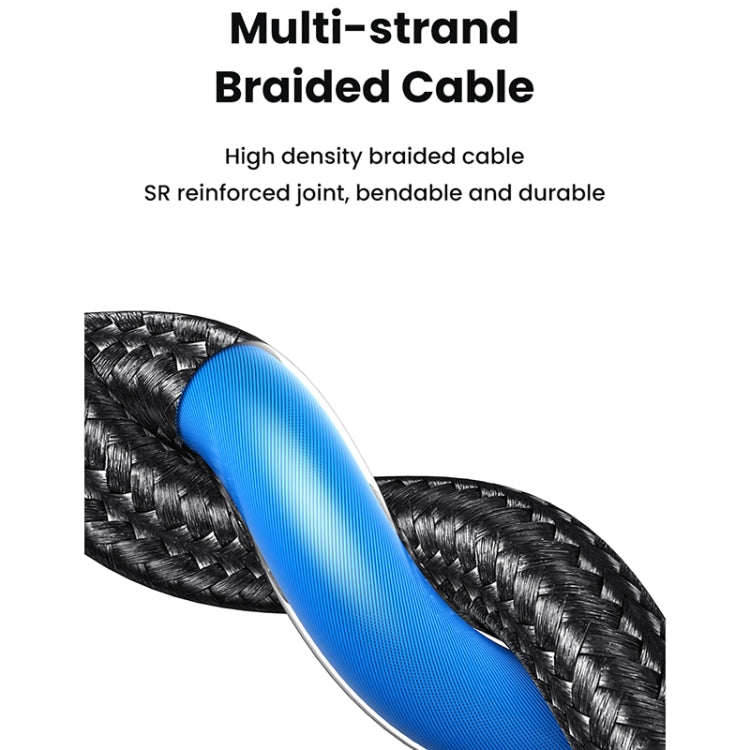 USAMS SJ739 1.2m 4 in 1 Type-C Fast Charging Cable(Titanium Gray)