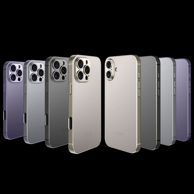 For iPhone 16 Pro GKK AG Craft Skin Feel Full Coverage Phone Case(Black)