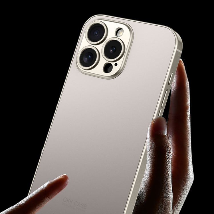 For iPhone 16 Plus GKK AG Craft Skin Feel Full Coverage Phone Case(Black)