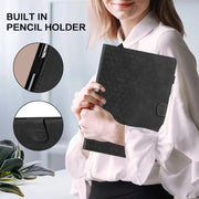 For Samsung Galaxy Tab S9 / S9 FE Honeycomb Embossed Leather Smart Tablet Case(Black)