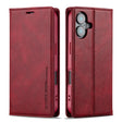 For iPhone 16 LC.IMEEKE RFID Anti-theft Leather Phone Case(Red) - iPhone 16 Cases by LC.IMEEKE | Online Shopping South Africa | PMC TechLife | Buy Now Pay Later Mobicred