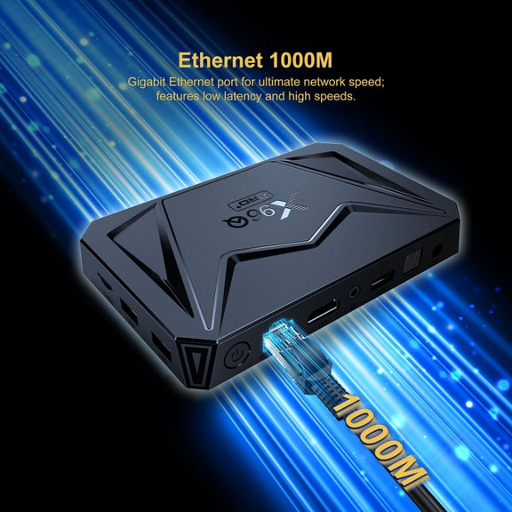 X96Q Pro+ Cortex-A55 Android 14 Octa-core CPU 4K HD Internet Set-top Box, RAM:2GB+16GB(UK Plug)