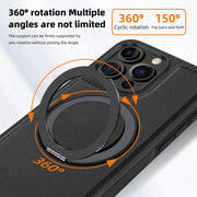 For iPhone 16 Pro Max Yashi 360 Degree Rotating MagSafe Holder Phone Case(Black)
