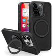 For iPhone 16 Pro Yashi 360 Degree Rotating MagSafe Holder Phone Case(Black) - iPhone 16 Pro Cases by PMC TechLife | Online Shopping South Africa | PMC TechLife | Buy Now Pay Later Mobicred