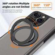 For iPhone 16 Plus Yashi 360 Degree Rotating MagSafe Holder Phone Case(Grey)
