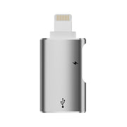 8 Pin to USB, USB-C / Type-C OTG Adapter(Silver)