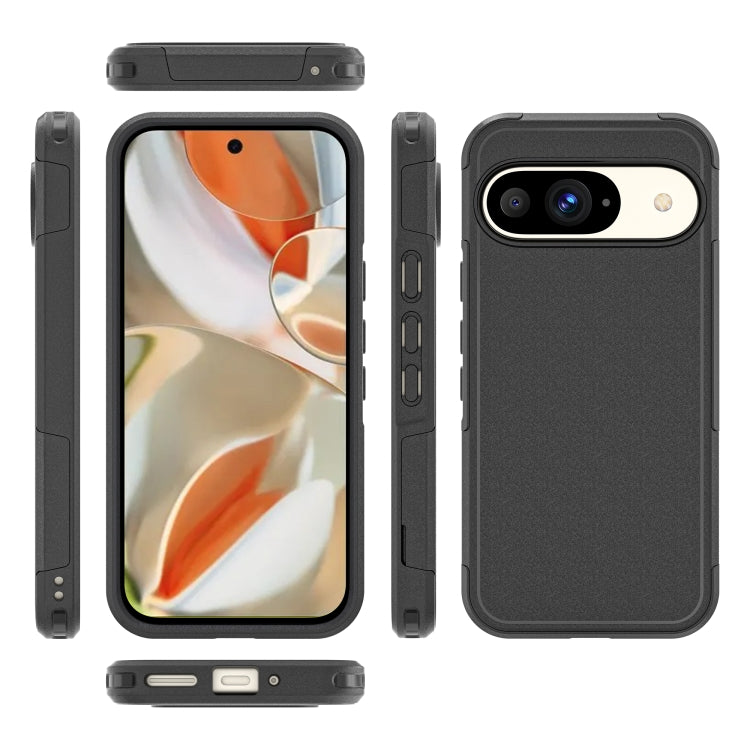 For Google Pixel 9 RedPepper Armor PC Hybrid TPU Phone Case(Black)