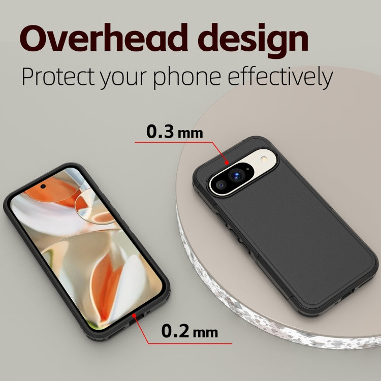 For Google Pixel 9 RedPepper Armor PC Hybrid TPU Phone Case(Black)