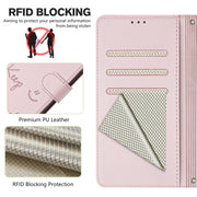 For Huawei Pura 70 Pro Smile Embossing RFID Leather Phone Case(Pink)