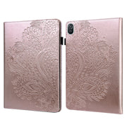 For Honor Pad 8 Peacock Embossed Pattern Leather Tablet Case(Rose Gold)