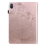 For Honor Pad 8 Peacock Embossed Pattern Leather Tablet Case(Rose Gold)