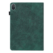 For Honor Pad 8 Peacock Embossed Pattern Leather Tablet Case(Green)