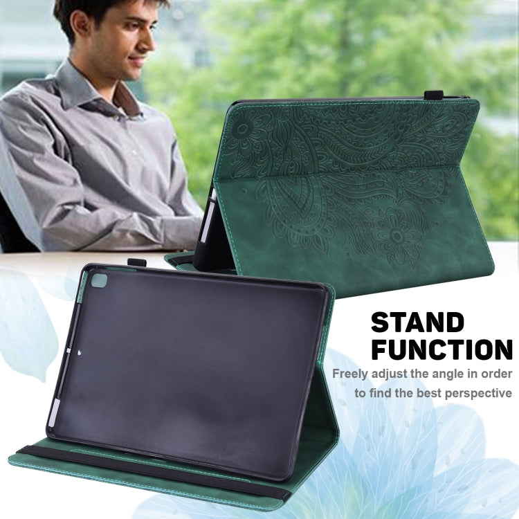 For Honor Pad X9 Peacock Embossed Pattern Leather Tablet Case(Green)