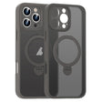 For iPhone 16 Pro Matte Texture 360 Degree Rotary Tone Holder MagSafe Phone Case(Titanium Gray) - iPhone 16 Pro Cases by PMC TechLife | Online Shopping South Africa | PMC TechLife | Buy Now Pay Later Mobicred