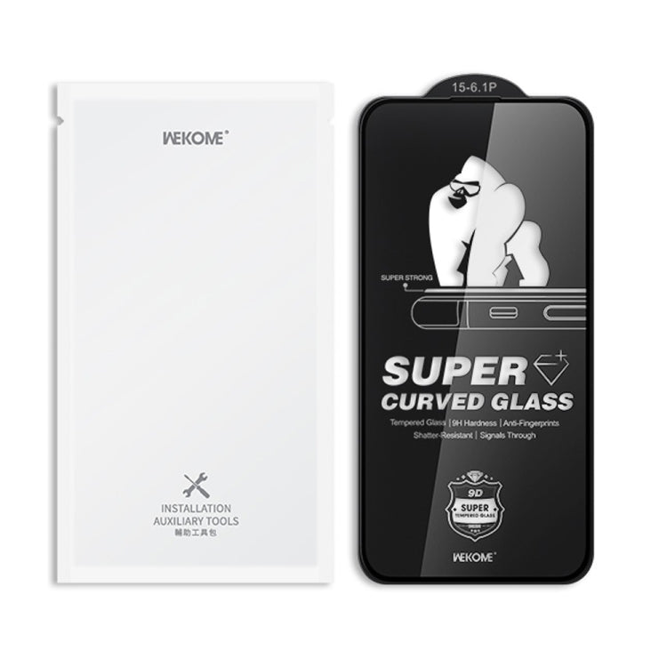 For iPhone 16 Pro WK WTP-091 King Kong 6D Curved HD Tempered Glass Film