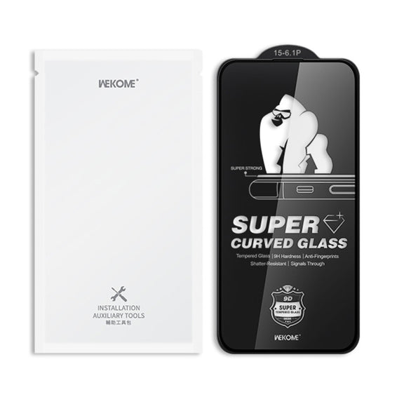 For iPhone 16 Pro WK WTP-091 King Kong 6D Curved HD Tempered Glass Film