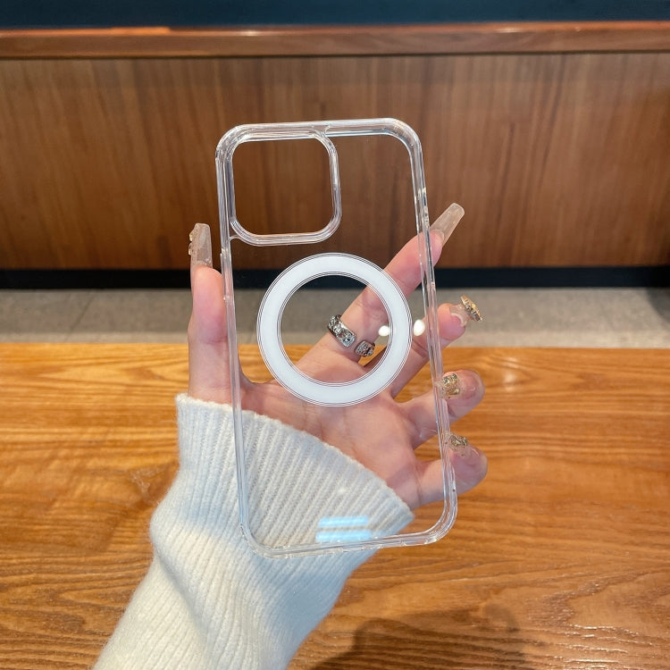 For iPhone 16 Pro Max Clear Acrylic TPU MagSafe Phone Case(Transparent)