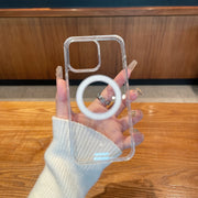For iPhone 16 Pro Clear Acrylic TPU MagSafe Phone Case(Transparent)