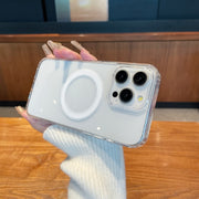 For iPhone 16 Pro Clear Acrylic TPU MagSafe Phone Case(Transparent)