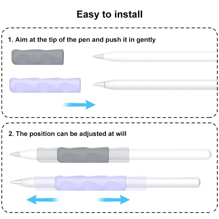 For Apple Pencil & Huawei M-Pencil Series Universal Stylus Silicone Protective Grip Cover(Green)