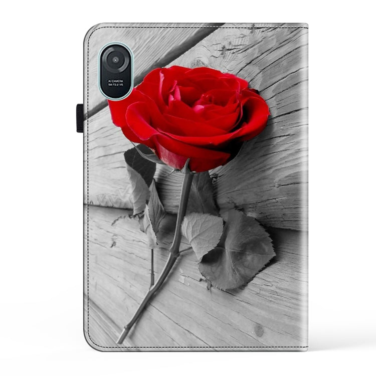 For Honor Pad 8 Crystal Texture Painted Leather Tablet Case(Rose)