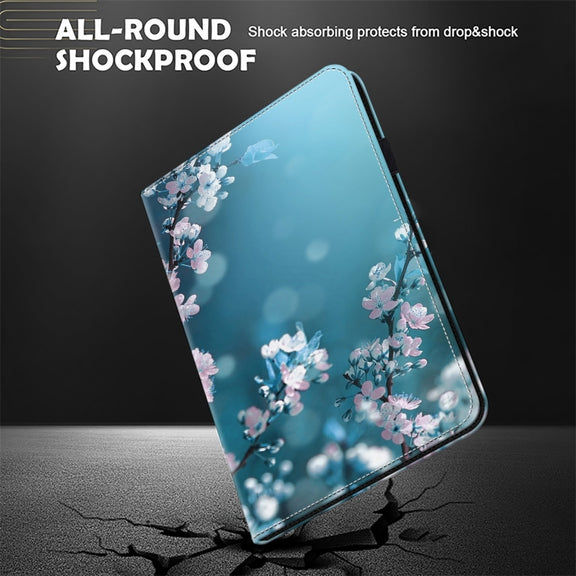 For Honor Pad X9 Crystal Texture Painted Leather Tablet Case(Plum Bossom)
