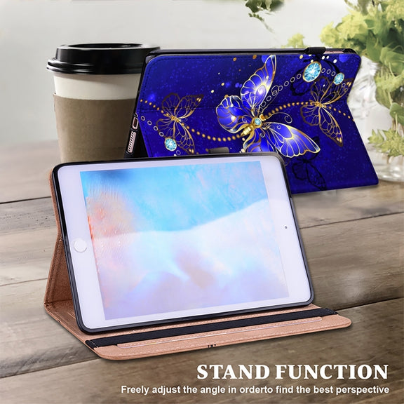 For Honor Pad X9 Crystal Texture Painted Leather Tablet Case(Diamond Butterflies)