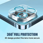 For iPhone 16 / 16 Plus Glitter Ring Tempered Glass Camera Lens Film(Gold)