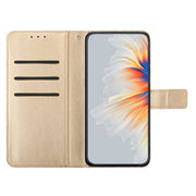 For Motorola Moto G Stylus 5G 2024 Flower Embossed Leather Phone Case(Gold)