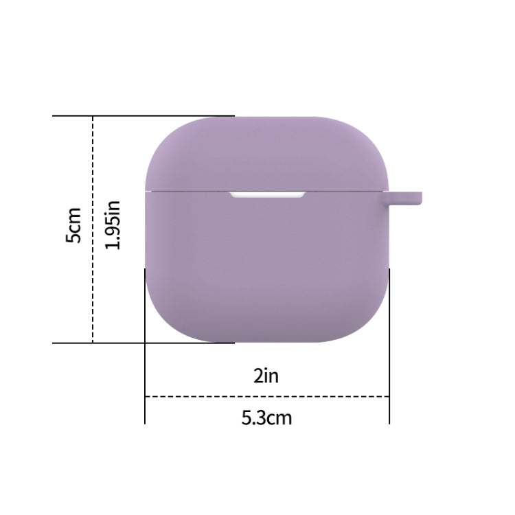 For AirPods 4 Silicone Earphone Protective Case with Hook(Transparent)