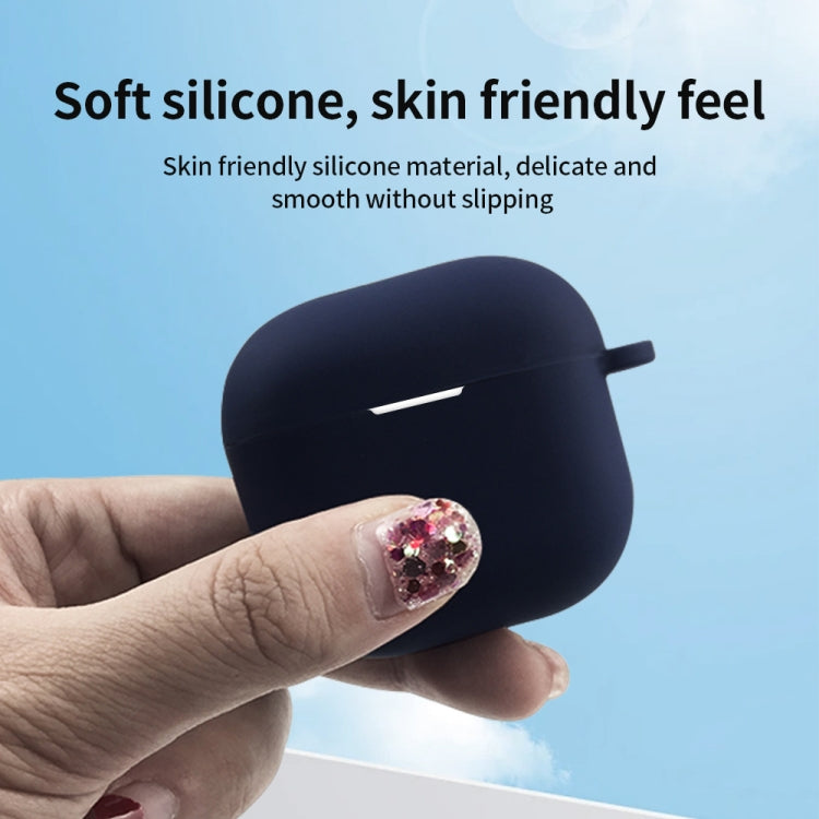 For AirPods 4 Silicone Earphone Protective Case with Hook(Transparent)