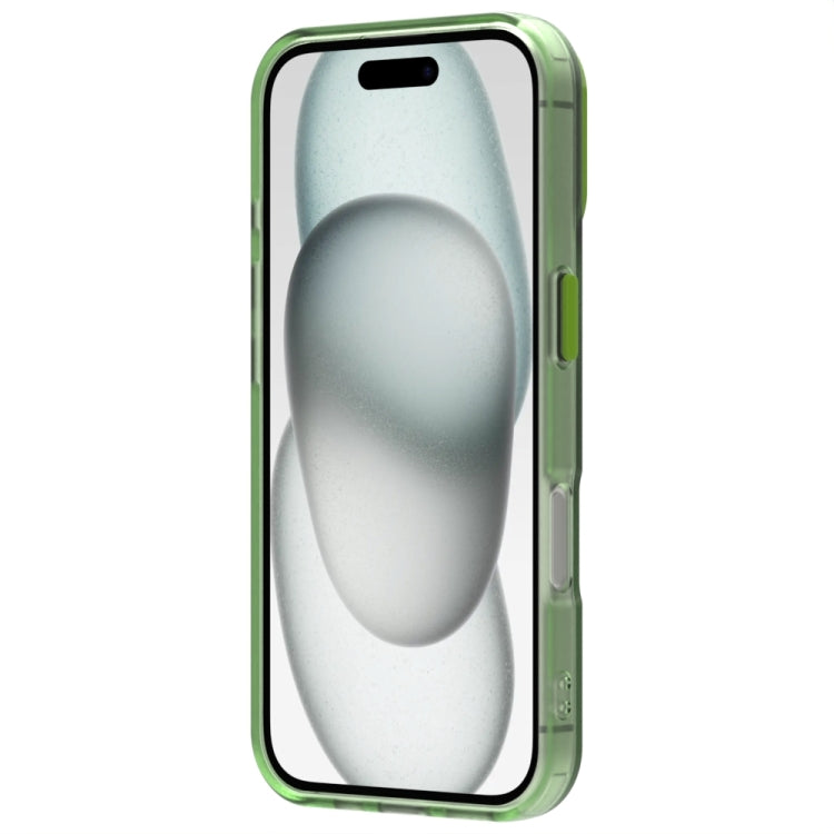 For iPhone 16 Plus Candy Magsafe PC Hybrid TPU Phone Case(Green)