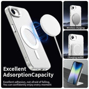 For iPhone 16e Candy Magsafe PC Hybrid TPU Phone Case(White)