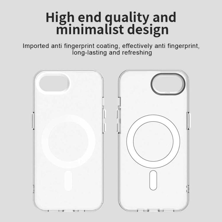 For iPhone 16e Candy Magsafe PC Hybrid TPU Phone Case(White)