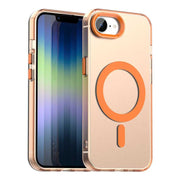 For iPhone 16e Candy Magsafe PC Hybrid TPU Phone Case(Orange)