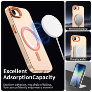 For iPhone 16e Candy Magsafe PC Hybrid TPU Phone Case(Orange)