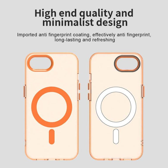 For iPhone 16e Candy Magsafe PC Hybrid TPU Phone Case(Orange)