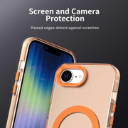 For iPhone 16e Candy Magsafe PC Hybrid TPU Phone Case(Orange)