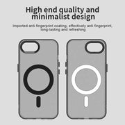 For iPhone 16e Candy Magsafe PC Hybrid TPU Phone Case(Black)