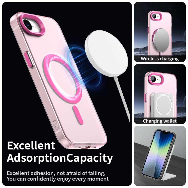 For iPhone 16e Candy Magsafe PC Hybrid TPU Phone Case(Red)