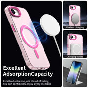 For iPhone 16e Candy Magsafe PC Hybrid TPU Phone Case(Red)