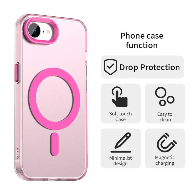 For iPhone 16e Candy Magsafe PC Hybrid TPU Phone Case(Red)