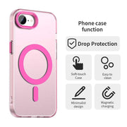 For iPhone 16e Candy Magsafe PC Hybrid TPU Phone Case(Red)