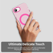For iPhone 16e Candy Magsafe PC Hybrid TPU Phone Case(Red)