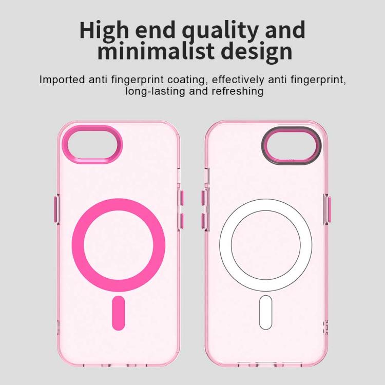 For iPhone 16e Candy Magsafe PC Hybrid TPU Phone Case(Red)
