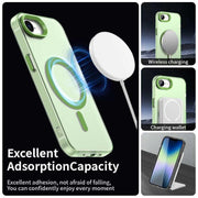 For iPhone 16e Candy Magsafe PC Hybrid TPU Phone Case(Green)