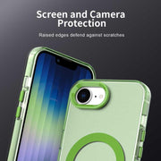 For iPhone 16e Candy Magsafe PC Hybrid TPU Phone Case(Green)