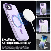 For iPhone 16e Candy Magsafe PC Hybrid TPU Phone Case(Purple)