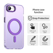 For iPhone 16e Candy Magsafe PC Hybrid TPU Phone Case(Purple)