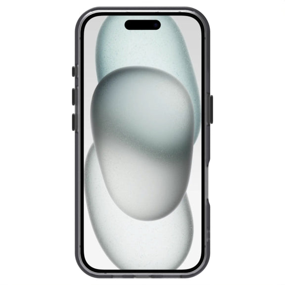 For iPhone 16 Candy PC Hybrid TPU Shockproof Phone Case(Black)